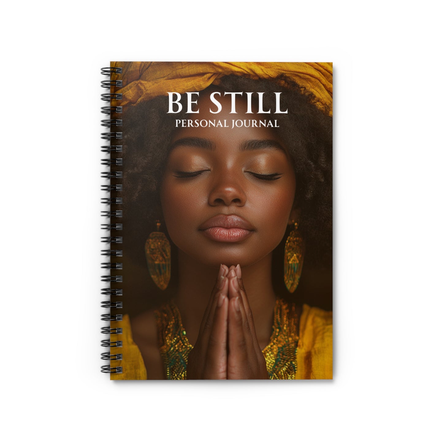 Be Still Personal Journal — Spiral Ruled Notebook for Prayer, Mindfulness & Reflection