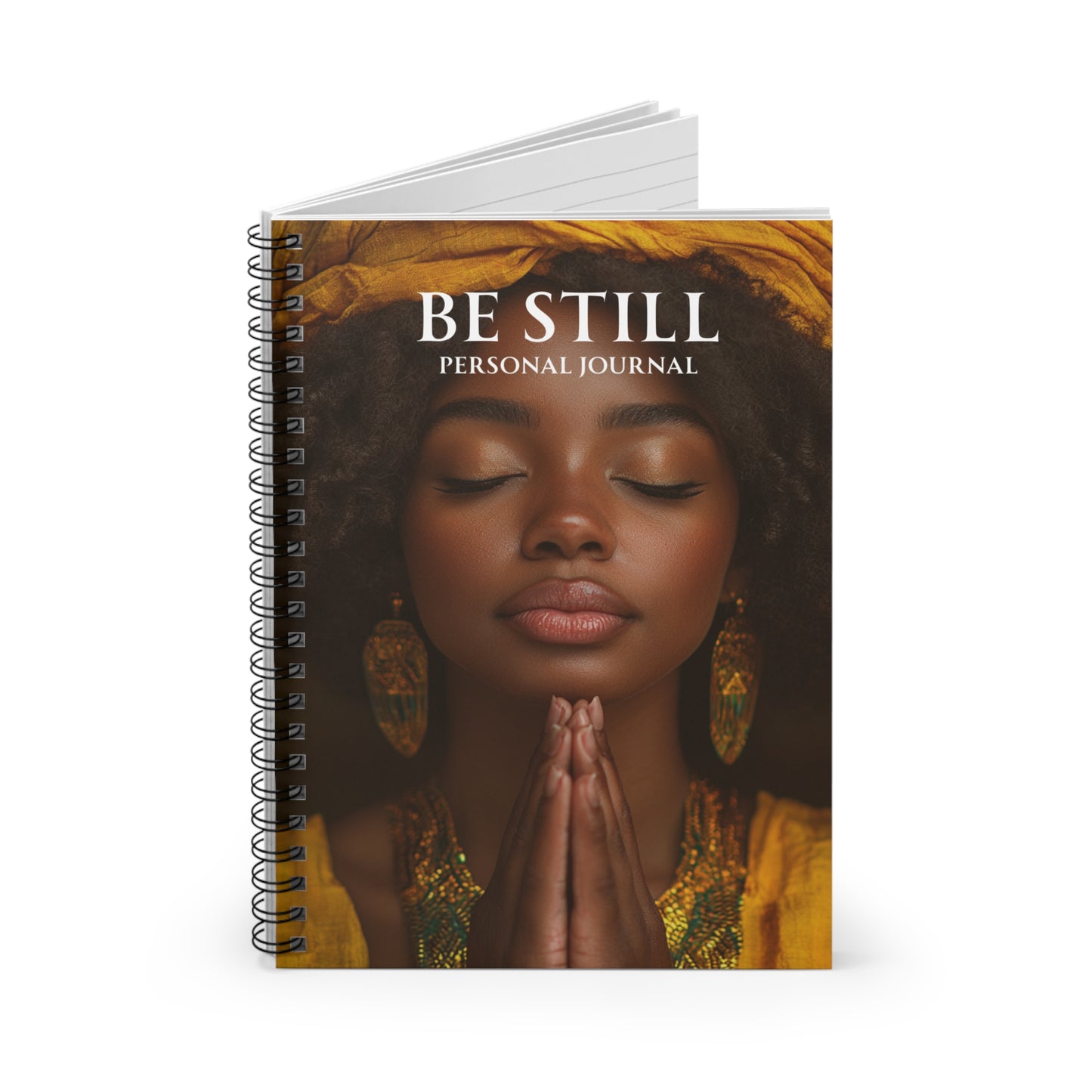 Be Still Personal Journal — Spiral Ruled Notebook for Prayer, Mindfulness & Reflection