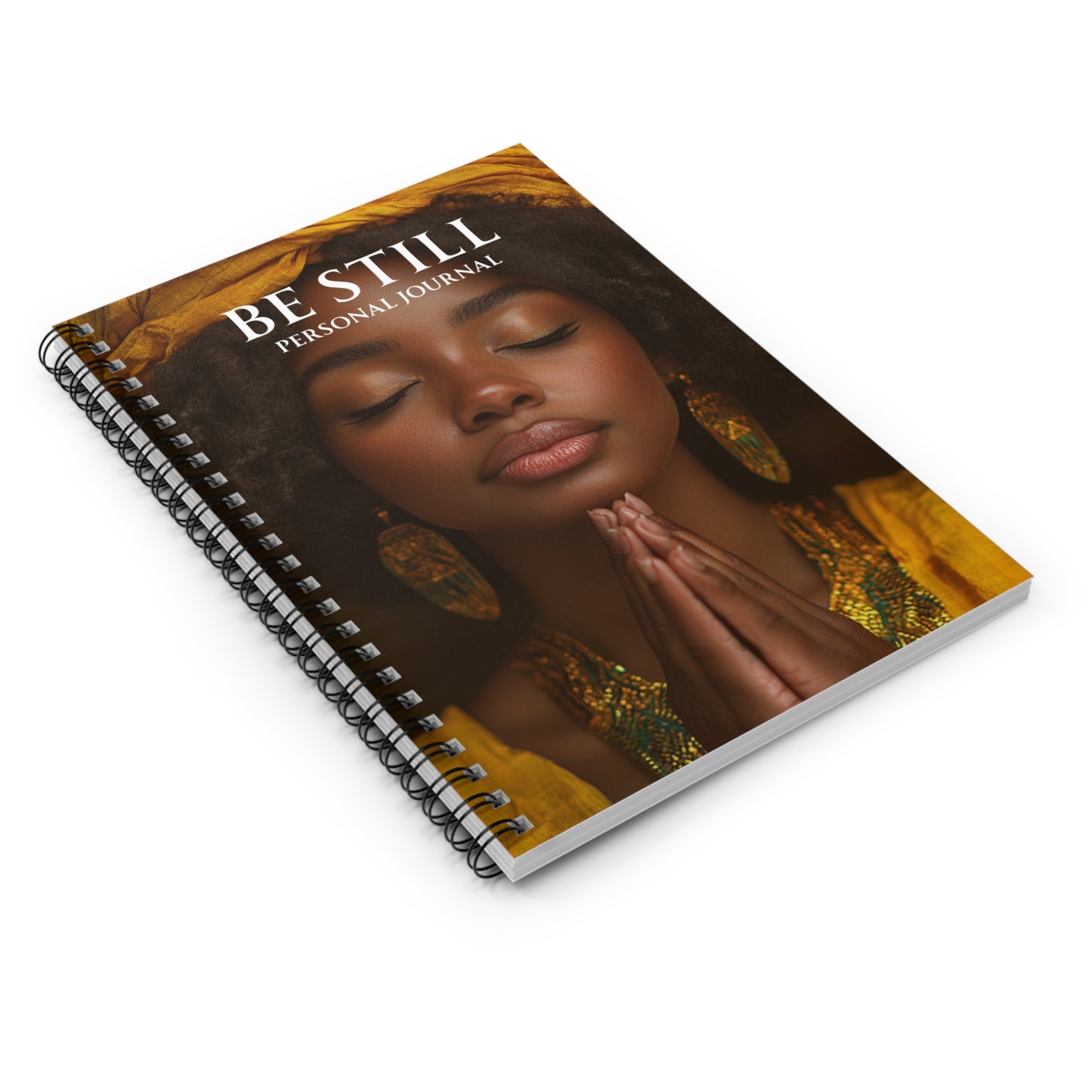 Be Still Personal Journal — Spiral Ruled Notebook for Prayer, Mindfulness & Reflection