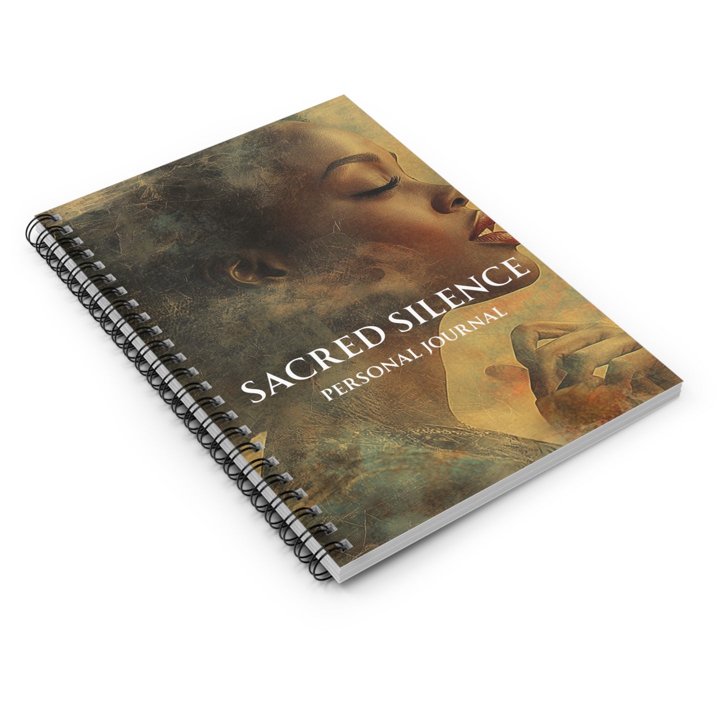 Personal Journal — "Sacred Silence" Spiral Notebook (Ruled)