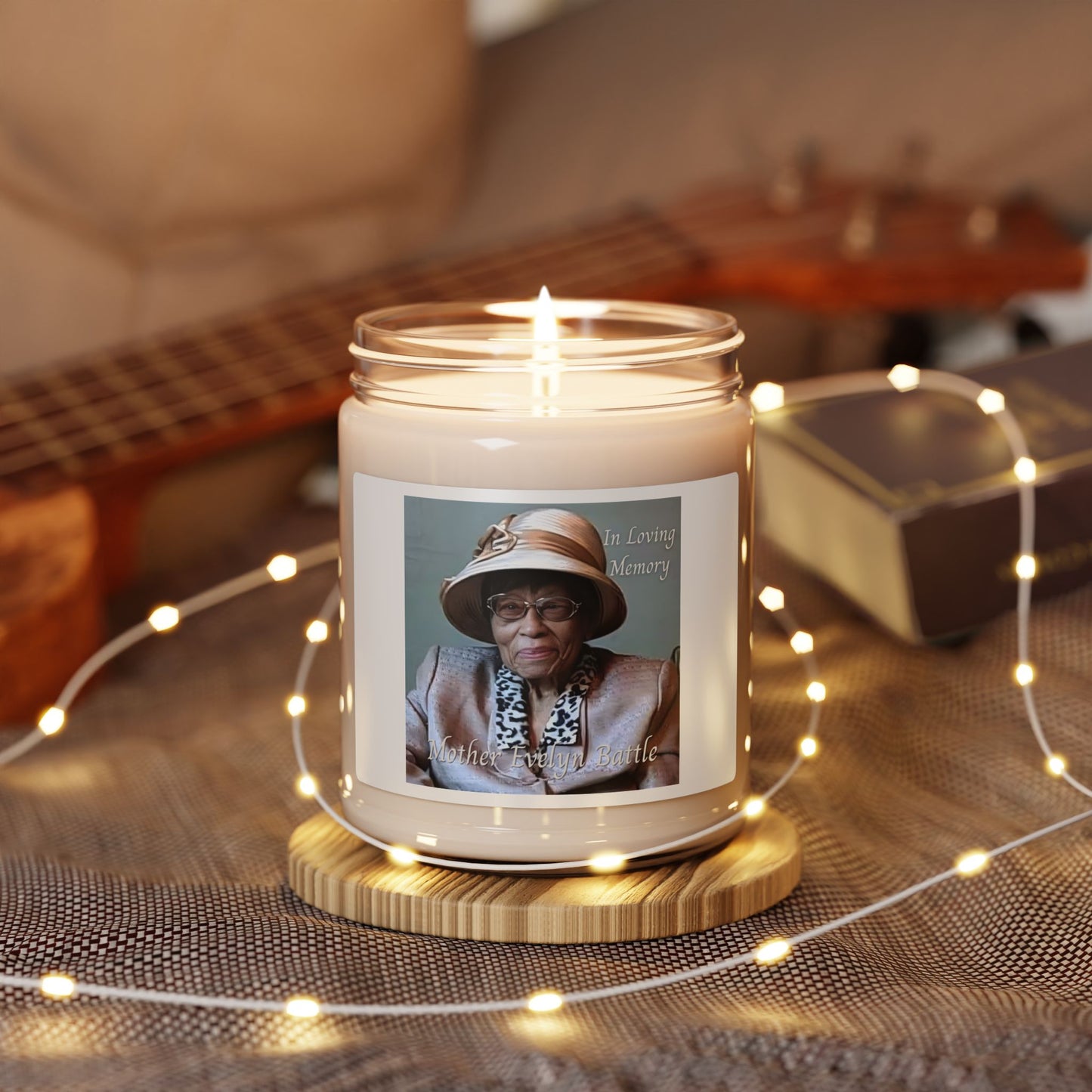 Memorial Photo Soy Candle – "In Loving Memory" 9oz