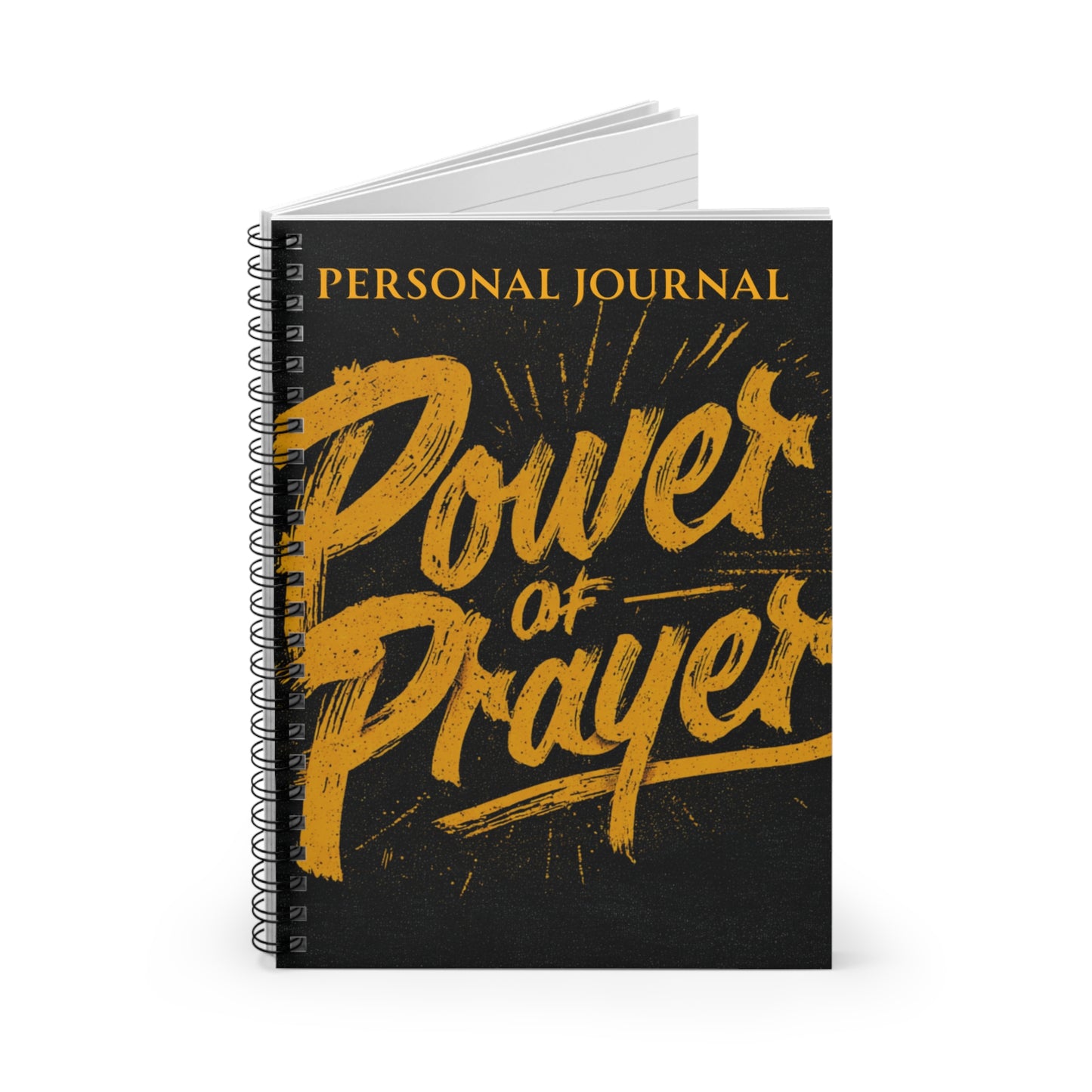 Prayer Journal Notebook — "Power of Prayer" Spiral Ruled Personal Journal