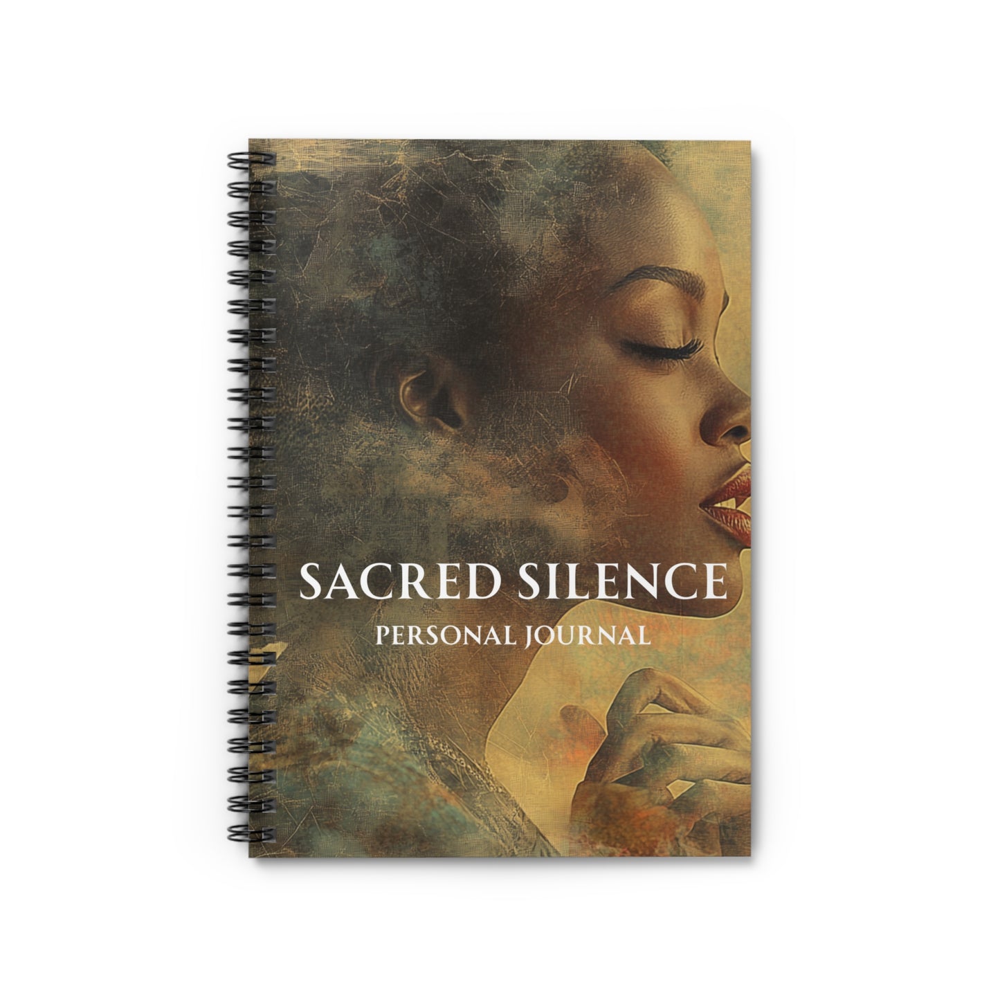 Personal Journal — "Sacred Silence" Spiral Notebook (Ruled)