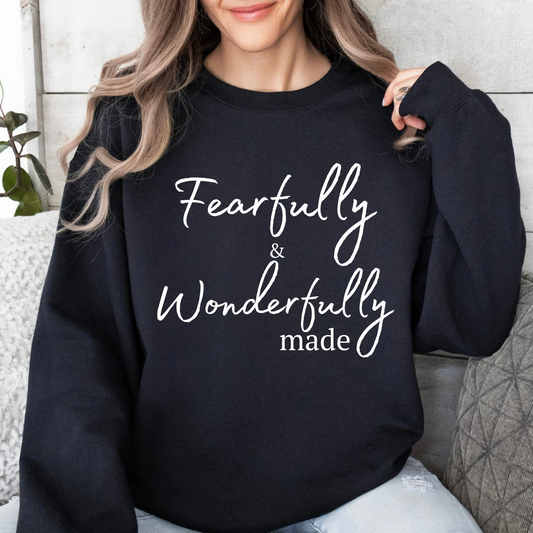 Fearfully & Wonderfully Made Pullover Sweatshirt