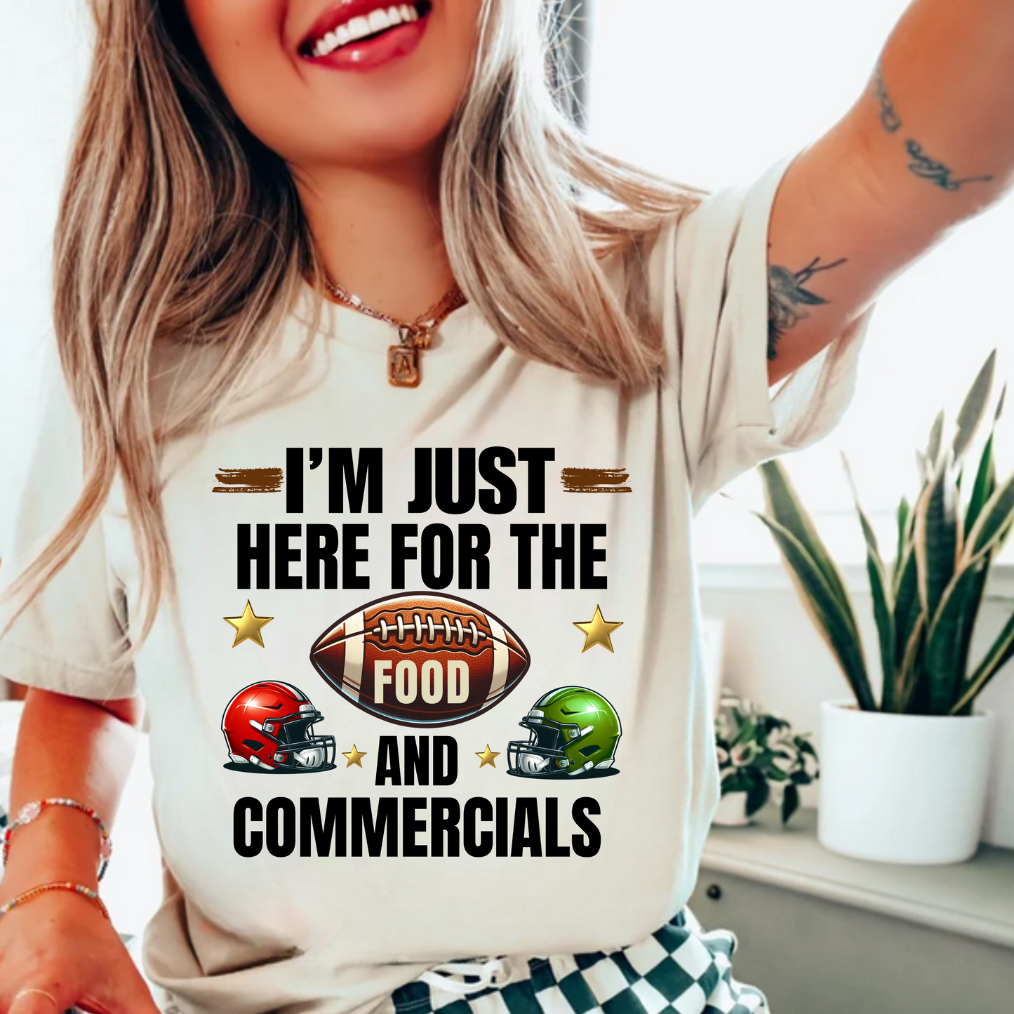I'm Just Here for the Food and Commercials T-Shirt