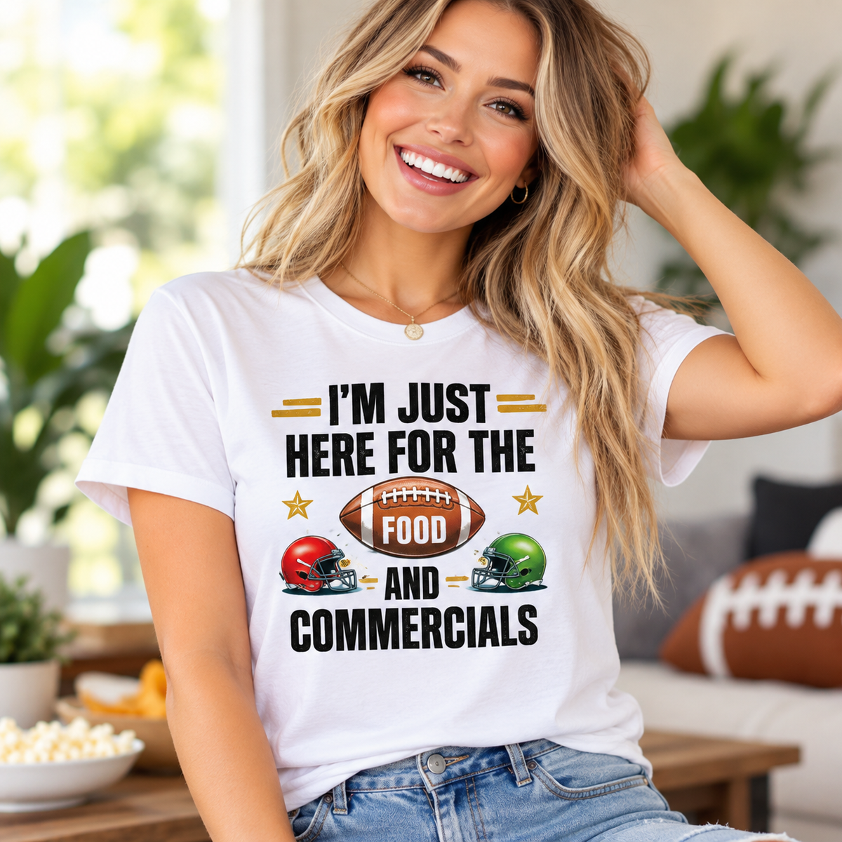 I'm Just Here for the Food and Commercials T-Shirt