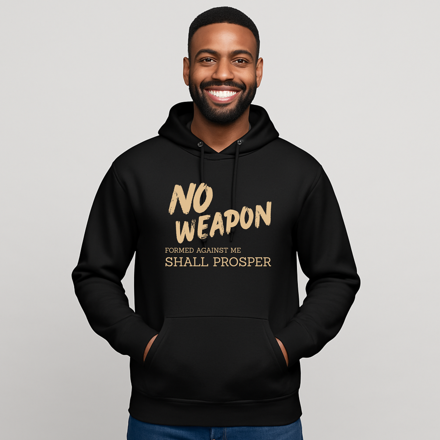No Weapon Formed Against Me Shall Prosper Pullover Hoodie